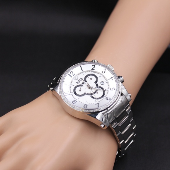 Chrono Diamond 0.64 Tcw. Dial Unisex Watch